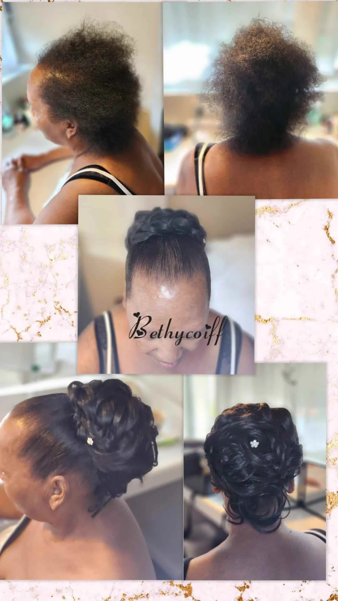 Travail de coupe et coiffage